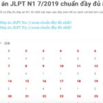Đáp án JLPT N1 7/2019 chuẩn đầy đủ nhất!